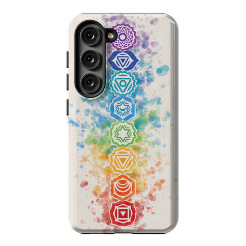 Watercolor Chakra Symbols Phone Case